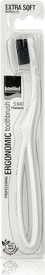 Intermed Professional Ergonomic Toothbrush Manual Toothbrush Extra Soft White 1pcs