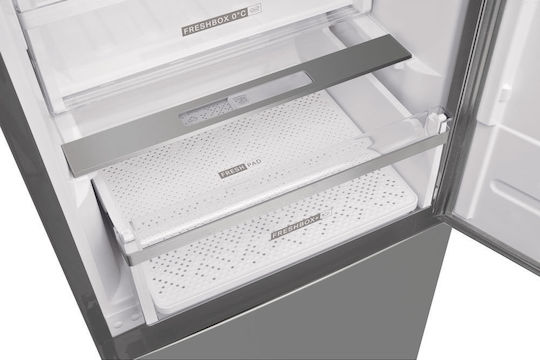 Whirlpool Ψυγειοκαταψύκτης 355lt Total NoFrost Υ201.3xΠ59.5xΒ65.6εκ. Inox W9 941D IX H