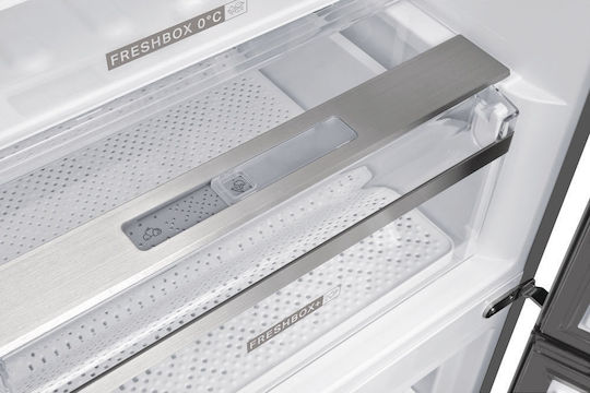 Whirlpool Ψυγειοκαταψύκτης 355lt Total NoFrost Υ201.3xΠ59.5xΒ65.6εκ. Inox W9 941D IX H