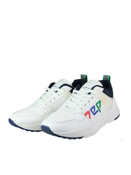David Kinder Sportschuhe Tennis mit Schnürsenkeln Weiß
