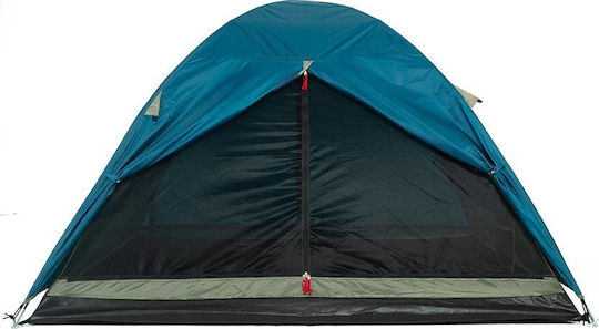 OZtrail Tasman 3 Dome Camping Tent Igloo Blue with Double Cloth 3 Seasons for 3 People 205x205x125cm
