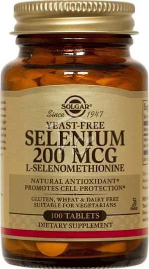 Solgar Seleniu 200mg 100 comprimate