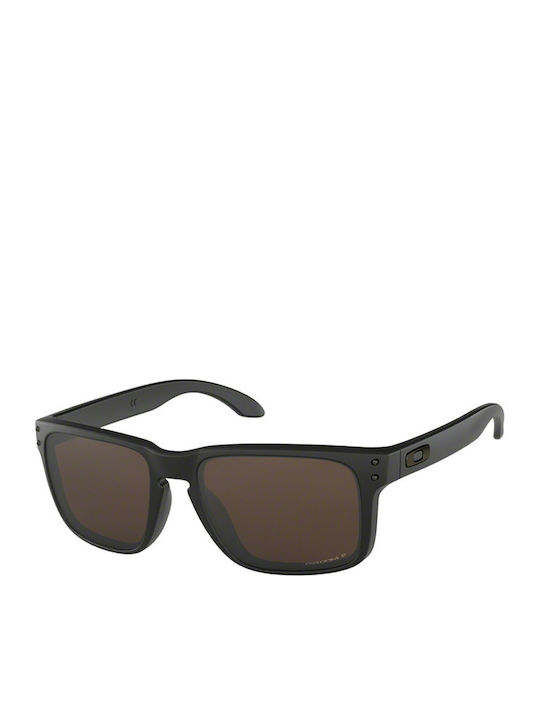 Oakley Holbrook Bărbătești Ochelari de soare cu Negru Cadru și Maro Polarized Oglindă Lentilă OO9102-D7