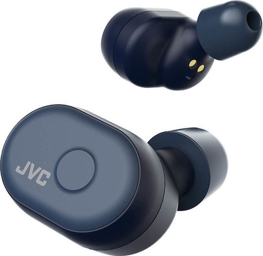JVC HA-A10T In-Ear Bluetooth-Freisprecheinrichtung Kopfhörer mit Schweißresistenz und Ladeetui Blau