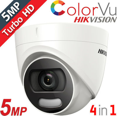 Hikvision DS-2CE72HFT-F CCTV Κάμερα Παρακολούθησης 5MP Full HD+ Αδιάβροχη με Φακό 3.6mm