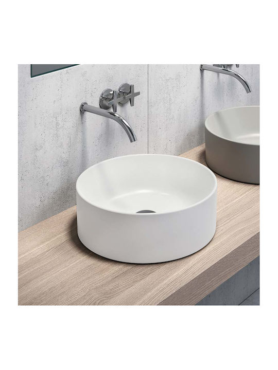 GSI Kube-X Надеждна мивка Порцелан 40x40x13см Бял