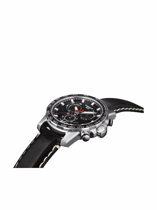 Tissot Supersport Ανδρικό Ρολόι 46mm Μπαταρίας με Μαύρο Δερμάτινο Λουράκι