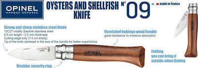 Opinel Oyster No 9 Pocket Knife Brown with Blade made of Steel