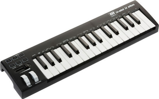 Miditech Midi Keyboard i2-mini 32 PLUS με 32 Πλήκτρα Μαύρο