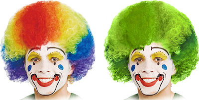 Carnival Wig Afro Hair Κλόουν Multicolour