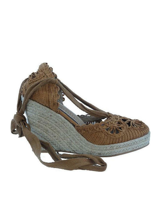 Exe Women's Platform Espadrilles Tabac Brown