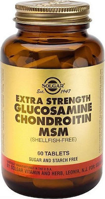 Solgar Extra Strength Glucosamine Chondroitin MSM Συμπλήρωμα για την Υγεία των Αρθρώσεων 60 ταμπλέτες