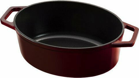 Berlinger Haus Metallic Line Γάστρα Οβάλ Μαντεμένια Burgundy Collection 30x22cm 4.65lt