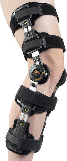 Medical Brace MB.9010 Νάρθηκας Μηροκνημικός σε Μαύρο Χρώμα