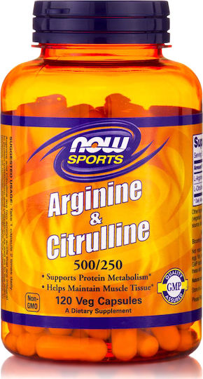 Now Foods Arginine & Citrulline 120 Kapseln Ungesüßt