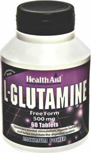 Health Aid L-Glutamine 60 tabs Unflavoured