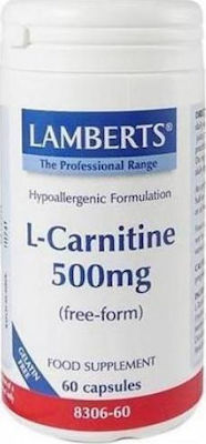 Lamberts L-Carnitine Συμπλήρωμα Διατροφής με Καρνιτίνη 500mg 60 κάψουλες