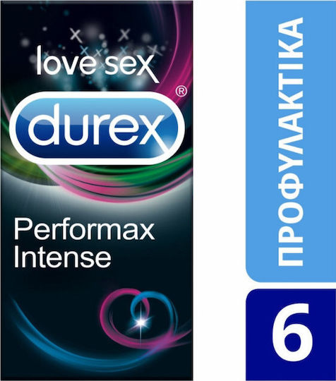 Durex Προφυλακτικά Performax Intense 6τμχ με Ραβδώσεις