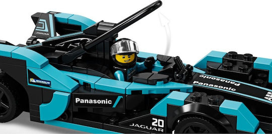 LEGO Speed Champions Formula E Panasonic Jaguar Racing GEN2 Mașină & Jaguar I-PACE eTROPHY Pentru 8+ Ani