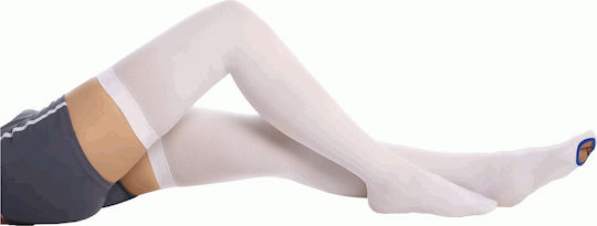 Varisan A.T.E. Socks Thigh High Graduated Compression with Silicone 18 mmHg White