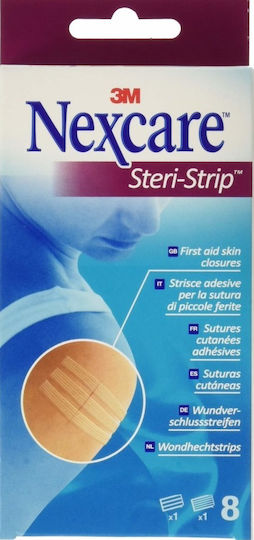 3M Nexcare Steri-Strip Αυτοκόλλητα Ράμματα 75x6mm 2τμχ