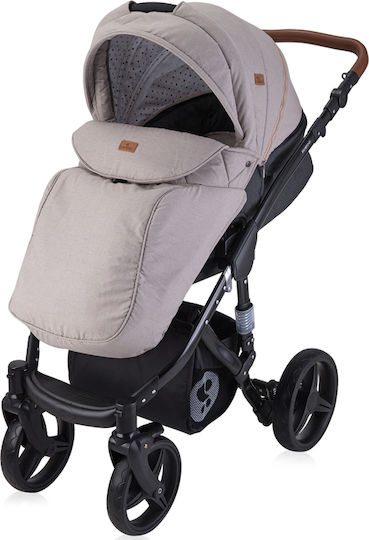 Lorelli Rimini Verstellbar 2 in 1 Baby Kinderwagen Geeignet für Neugeborene String & Black 21.80kg