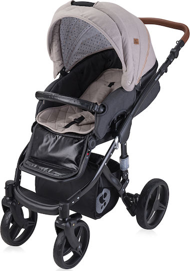 Lorelli Rimini Verstellbar 2 in 1 Baby Kinderwagen Geeignet für Neugeborene String & Black 21.80kg
