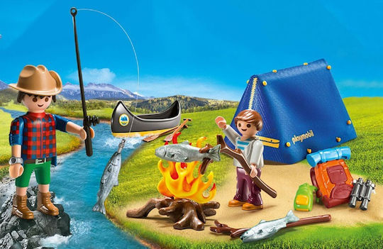 Playmobil Family Fun Camping Adventure Carry Case pentru 4+ ani ani