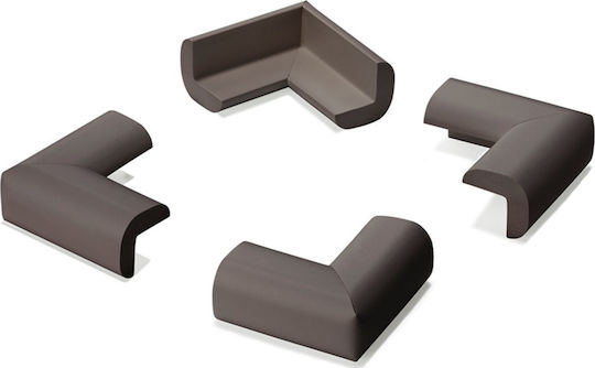 Inofix Protection Corner with Sticker made of Plastic in Brown Color 4pcs