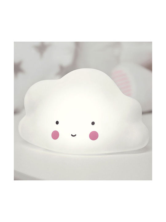 Kiokids Led Kids Decorative Lamp Cloud with Color Changes White 8.5x5.9x15.5εκ.