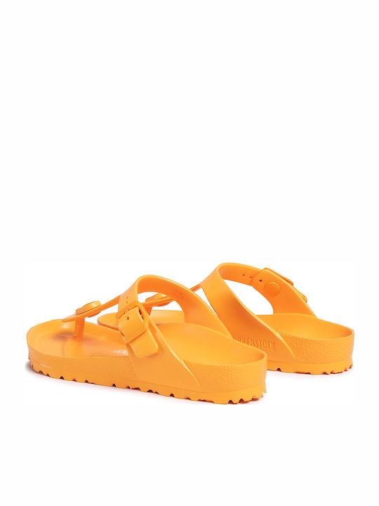 Gizeh Women's Flat Sandals Anatomic in Orange Color Narrow Fit