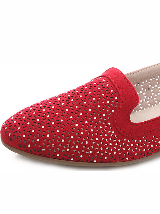 Γυναικεία Loafers σε Κόκκινο Χρώμα