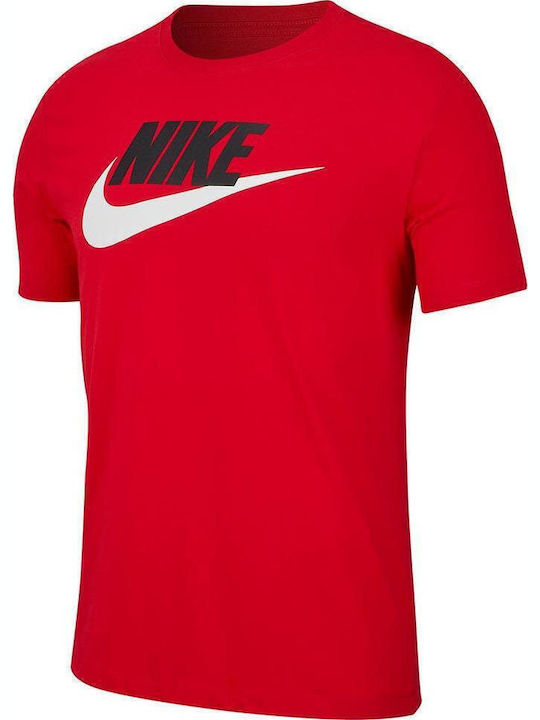 Nike Icon Futura Sportliches T-Shirt Rot