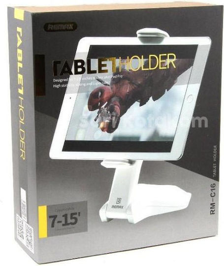 Remax RM-C16 Βάση Tablet Γραφείου έως 15" σε Λευκό χρώμα