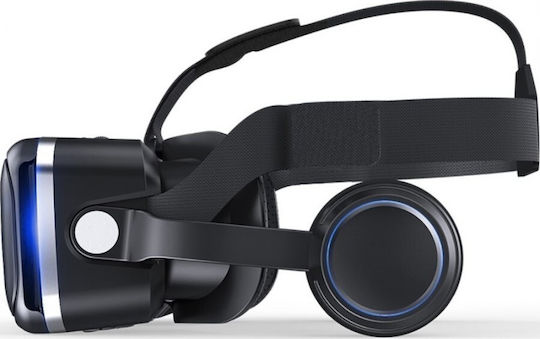 Shinecon G04E with Earphone VR Headset for Mobile from 4.7" to 6"