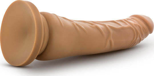Dr. Skin Basic Glass Dildo With Suction Cup Mocha 22cm
