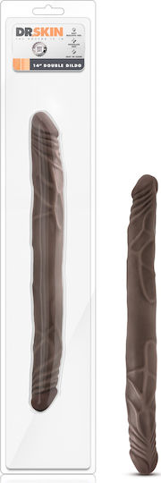 Dr. Skin Διπλό Dildo Chocolate 36cm