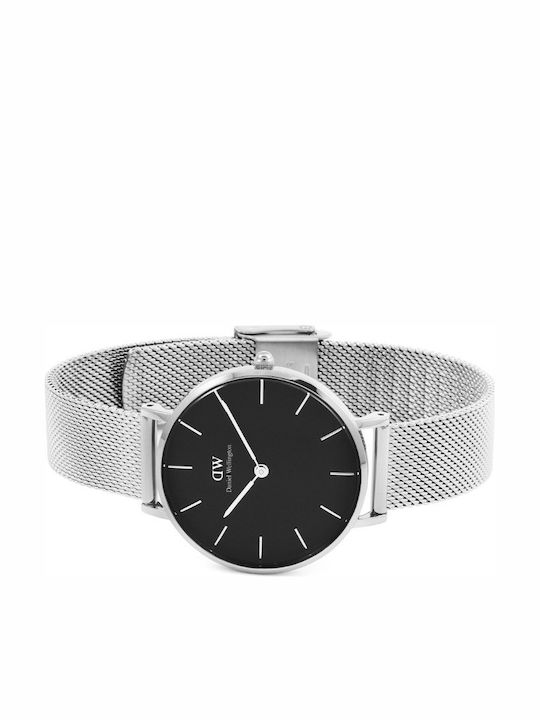 Daniel Wellington Classic Petite Women's Watch with Silver Metal Bracelet