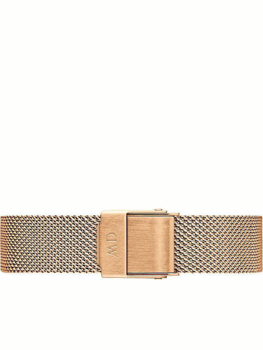 Daniel Wellington Classic Petite Women's Watch with Pink Gold Metal Bracelet