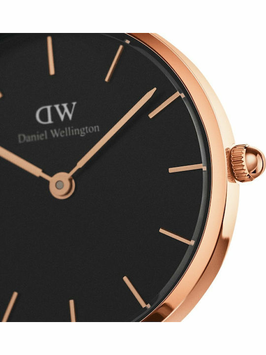 Daniel Wellington Classic Petite Women's Watch with Pink Gold Metal Bracelet