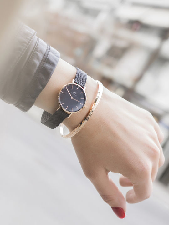 Daniel Wellington Classic Petite Ashfield Ρολόι Μπαταρίας με Μεταλλικό Μπρασελέ Daniel Wellington Classic Petite Ashfield Ρολόι Μπαταρίας με Μεταλλικό Μπρασελέ