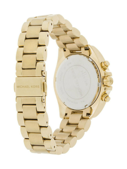 Michael Kors Bradshaw Women's Watch Chronograph with Gold Metal Bracelet