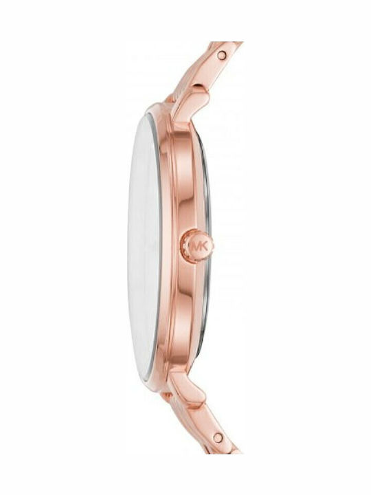 Michael Kors Pyper Women's Watch with Pink Gold Metal Bracelet