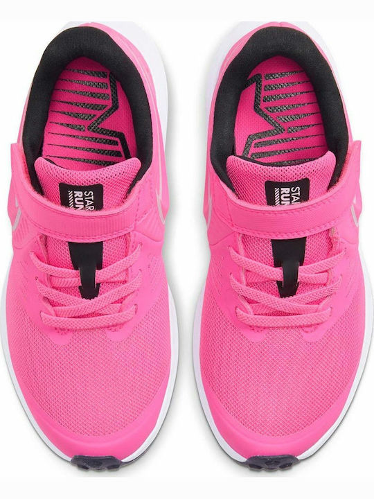 Stern Läufer Star Runner 2 Kinder Sportschuhe Laufen mit Bügel- und Schleifenverschluss Pink Glow / Photon Dust / Black / White