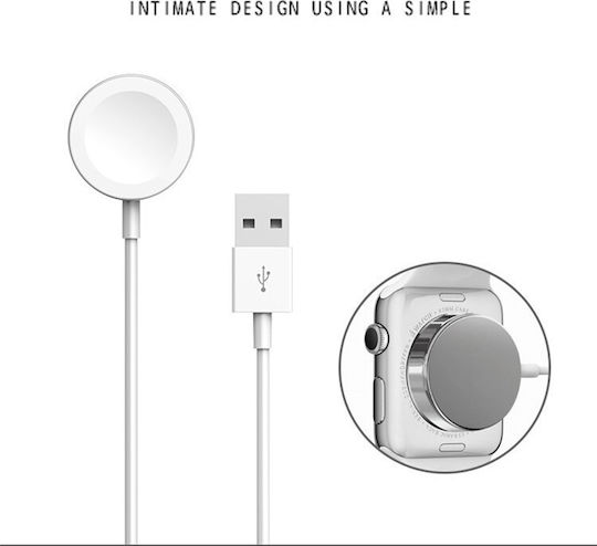 Joyroom S-IW001S Зарядно за Apple Watch Бялς