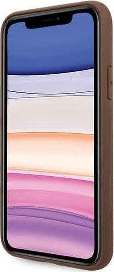 Guess Umschlag Rückseite Kunststoff Braun (iPhone 11)