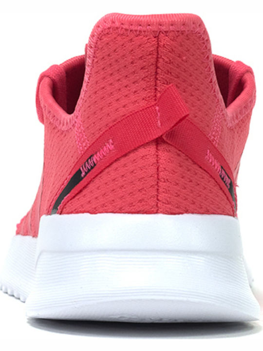U Path Run C Kids Sports Shoes Running with Laces Real Pink / Cloud White