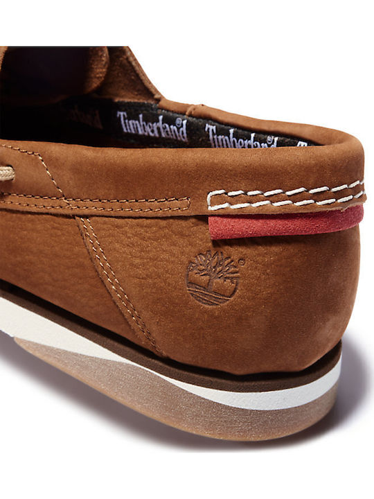 Atlantis Break Suede Ανδρικά Boat Shoes σε Καφέ Χρώμα
