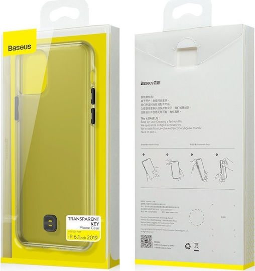 Baseus Transparent Key Back Cover Σιλικόνης με Λουράκι Διάφανο (iPhone 11 Pro)