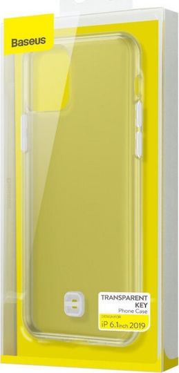 Baseus Transparent Key Back Cover Σιλικόνης με Λουράκι Διάφανο (iPhone 11)